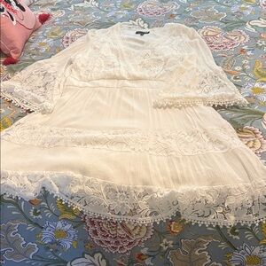 Isabel and Nina White lace dress